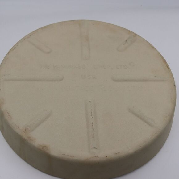 Pampered Chef 11" Deep Dish Stoneware Baker Seasoned Casserole Quiche Pan - Picture 5 of 6